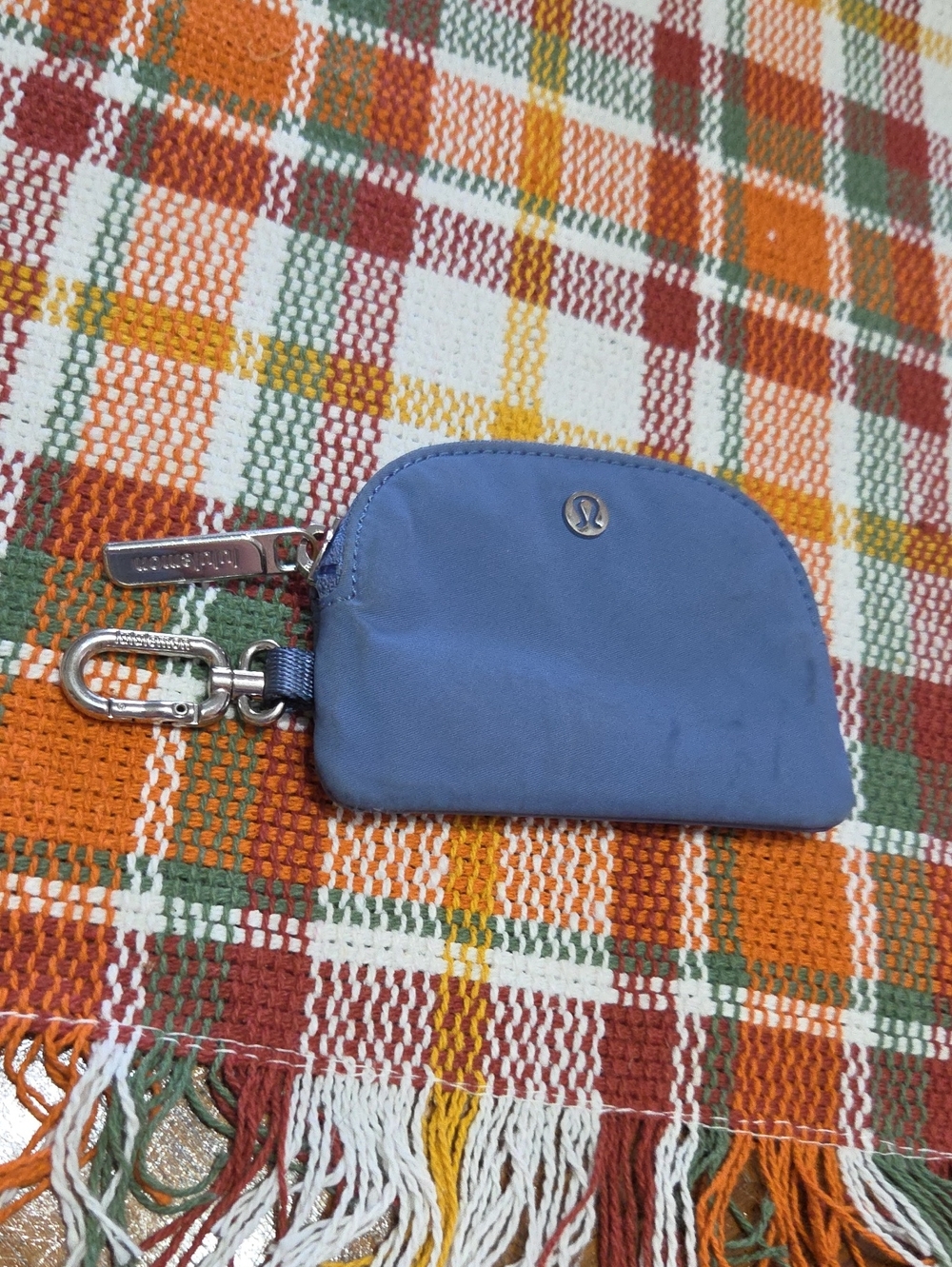 lululemon athletica Small Slate Blue Key & Card Pouch with Clip